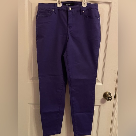 Nine West Purple Jeans | Cigarette fit | Skinny Leg | Size 10 | - Picture 1 of 7